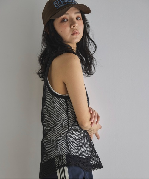 feepur（フェピュール）の「メッシュタンクトップ（タンクトップ・レディース・ベージュ/ブラック・MEDIUM）」の7枚目の写真