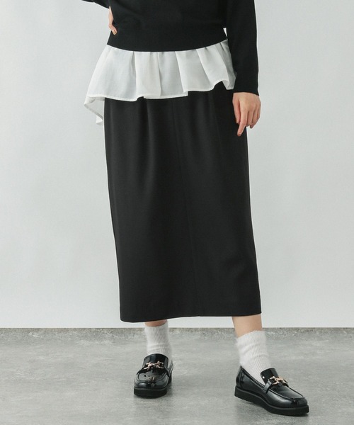 GLOBAL WORK（グローバルワーク）の「リラックススマートIラインスカート/253470（スカート・レディース・ライトブラウン/ライトグレー/ブラック・LARGE/MEDIUM/SMALL）」の22枚目の写真