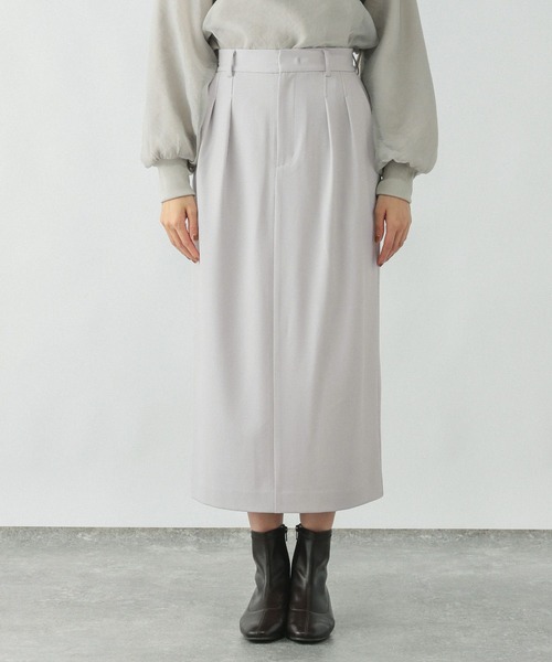 GLOBAL WORK（グローバルワーク）の「リラックススマートIラインスカート/253470（スカート・レディース・ライトブラウン/ライトグレー/ブラック・LARGE/MEDIUM/SMALL）」の8枚目の写真