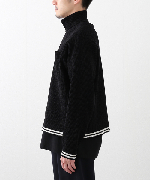 PHINGERIN（フィンガリン）の「【PHINGERIN / フィンガリン】CORDY KNIT JACKET（その他アウター・メンズ・ブラック・MEDIUM）」の8枚目の写真