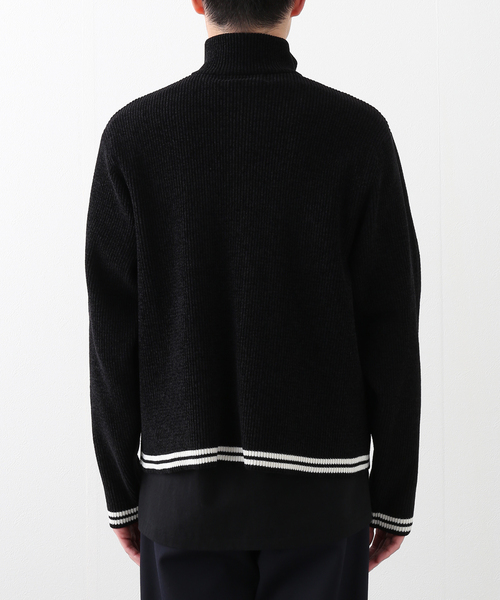 PHINGERIN（フィンガリン）の「【PHINGERIN / フィンガリン】CORDY KNIT JACKET（その他アウター・メンズ・ブラック・MEDIUM）」の2枚目の写真