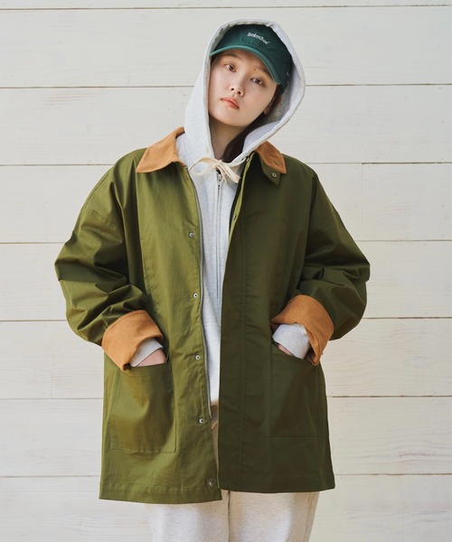 襟切り替えフィールドコート（カバーオール）｜BROKEN BASE