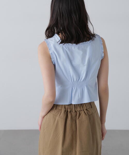 FREE'S MART(フリーズマート)の「◇ドロストノースリーブブラウス(シャツ/ブラウス・レディース・ブラック/ブルー/ホワイト/ブラウン系その他・FREE)」の12枚目の写真