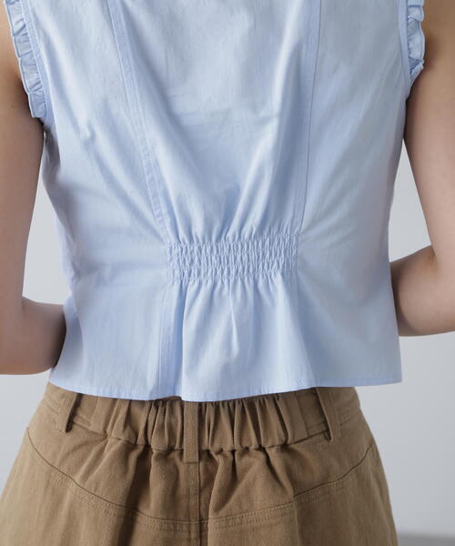 FREE'S MART(フリーズマート)の「◇ドロストノースリーブブラウス(シャツ/ブラウス・レディース・ブラック/ブルー/ホワイト/ブラウン系その他・FREE)」の17枚目の写真