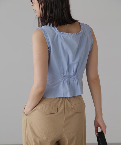 FREE'S MART(フリーズマート)の「◇ドロストノースリーブブラウス(シャツ/ブラウス・レディース・ブラック/ブルー/ホワイト/ブラウン系その他・FREE)」の22枚目の写真