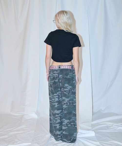 SEQUENZ（シークエンズ）の「【sqnz（エスキュンズ）】sqnz logo babe tee / Tシャツ 半袖 クルーネック スタッズ チビT ピチT短丈（Tシャツ/カットソー・レディース・ホワイト/その他1/ブラック・FREE）」の7枚目の写真