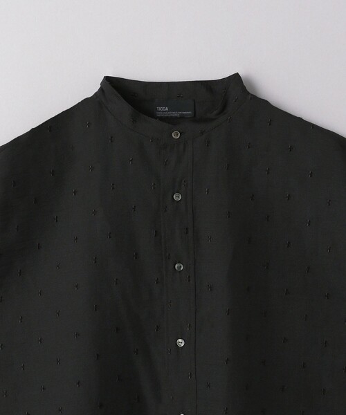 TICCA（ティッカ）の「＜TICCA＞エンブロイダリー フレンチスリーブ シャツ（シャツ/ブラウス・レディース・ブラック・FREE）」の12枚目の写真