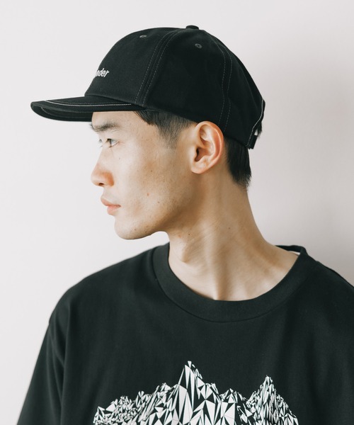 and wander（アンドワンダー）の「and wander/アンドワンダー cotton twill cap キャップ（キャップ・メンズ・ブラック・FREE）」の13枚目の写真