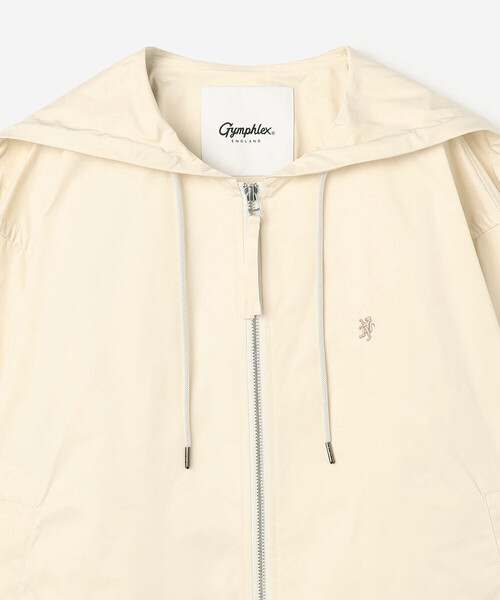 GYMPHLEX(ジムフレックス)の「Gymphlex | ポリエステルツイル フードジャケット WOMEN(その他アウター・レディース・ブラック/ホワイト・14)」の18枚目の写真