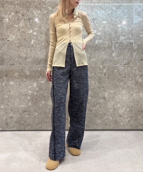 LE CIEL BLEU（ルシェルブルー）の「ツイードボリュームパンツ / Tweed Volumn Pants（その他パンツ・レディース・ネイビー/ブラック・34/36/38）」の20枚目の写真