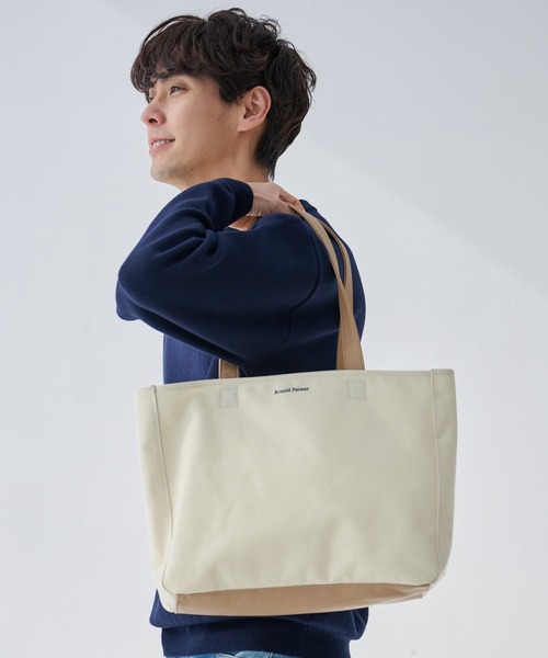 Arnold Palmer（アーノルドパーマー）の「パーテーション シェア ラージトート（トートバッグ・レディース・アイボリー/インディゴブルー/ブラック・F）」の2枚目の写真