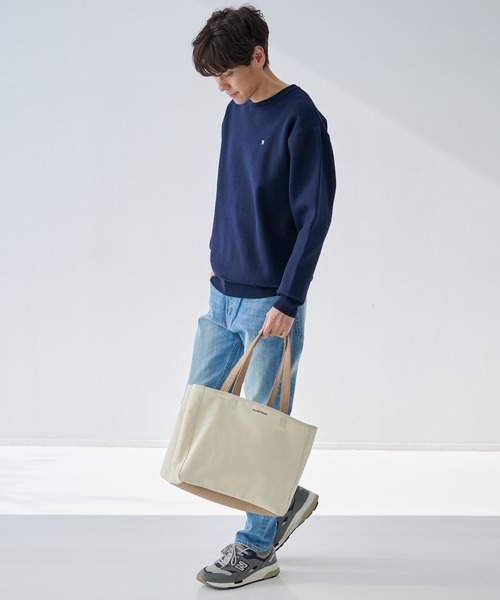 Arnold Palmer（アーノルドパーマー）の「パーテーション シェア ラージトート（トートバッグ・レディース・アイボリー/インディゴブルー/ブラック・F）」の4枚目の写真