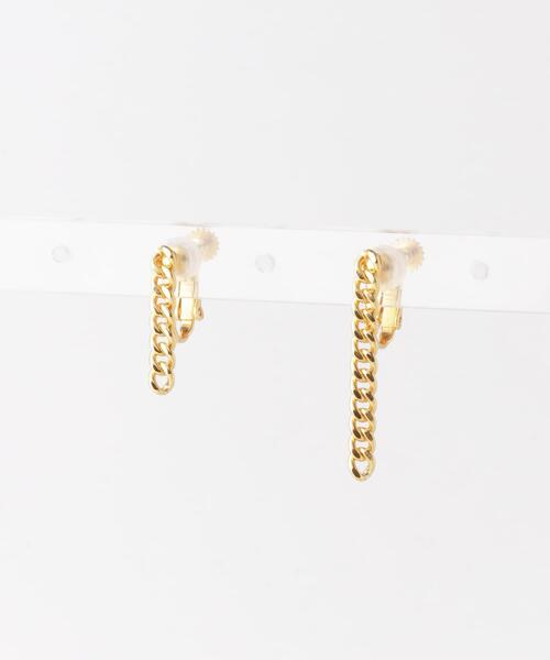 SMELLY(スメリー)の「SMELLY so’ asymmetry chain earring(イヤリング・レディース・ゴールド・-)」の9枚目の写真
