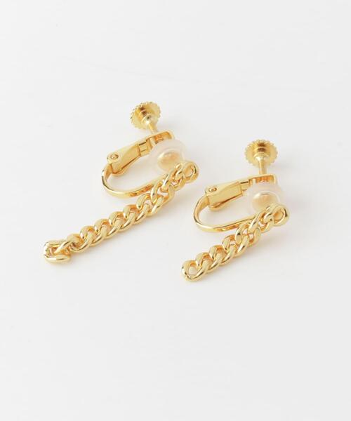 SMELLY(スメリー)の「SMELLY so’ asymmetry chain earring(イヤリング・レディース・ゴールド・-)」の11枚目の写真