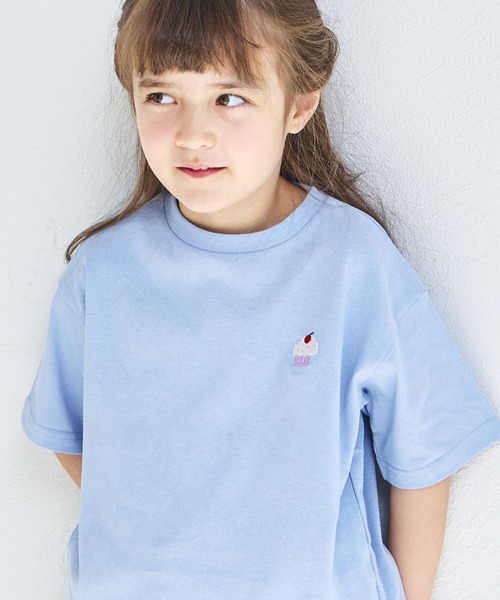 セール】【綿100%】ワンポイントオリジナル刺繍 半袖Tシャツ（T