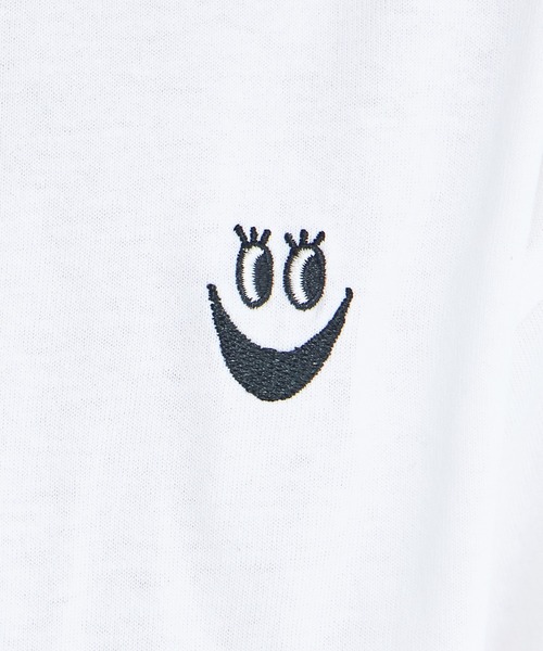 pairmanon(ペアマノン)の「【綿100%】ワンポイントオリジナル刺繍 半袖Tシャツ(Tシャツ/カットソー・キッズ・ライトベージュ/パープル/ライトピンク/ブラック/ライトブルー/ホワイト/ブルー系その他/ホワイト系その他・90/100/110/120/80/130/140/150)」の11枚目の写真