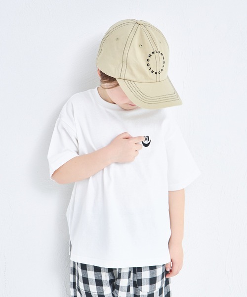 pairmanon(ペアマノン)の「【綿100%】ワンポイントオリジナル刺繍 半袖Tシャツ(Tシャツ/カットソー・キッズ・ライトベージュ/パープル/ライトピンク/ブラック/ライトブルー/ホワイト/ブルー系その他/ホワイト系その他・90/100/110/120/80/130/140/150)」の13枚目の写真