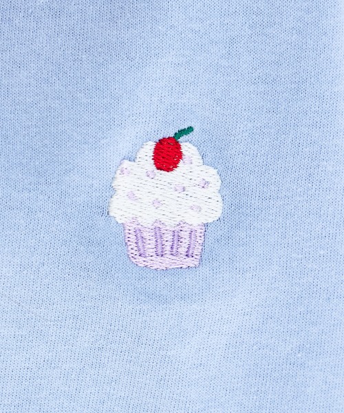 pairmanon(ペアマノン)の「【綿100%】ワンポイントオリジナル刺繍 半袖Tシャツ(Tシャツ/カットソー・キッズ・ライトベージュ/パープル/ライトピンク/ブラック/ライトブルー/ホワイト/ブルー系その他/ホワイト系その他・90/100/110/120/80/130/140/150)」の17枚目の写真