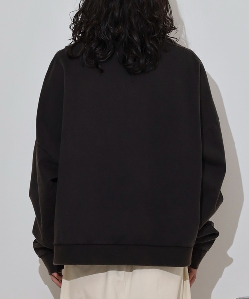 many men many mind(メニーメンメニーマインド)の「MANYMENMANYMINDS ヘビーコットンヴィンテージスウェット/ショート丈/ワイドシルエット/グランジ(スウェット・メンズ・ブラック/ブラウン・L/M)」の21枚目の写真
