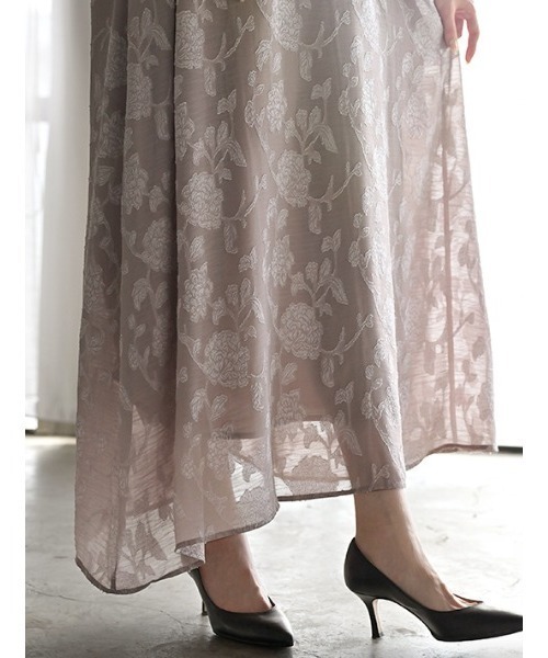 HUG.U(ハグユー)の「シワになりにくい お呼ばれワンピース 選べる2丈(ワンピース・レディース・ライトブルー/ブラック/ラベンダー/ピンクベージュ・レギュラー丈/トール丈)」の18枚目の写真