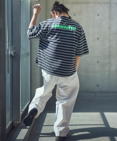 ADAM PATEK(アダムパテック)の「ADAMPATEK/generous tuck relax chino pants/タック入りワイドシルエットチノパンツ(チノパンツ・メンズ・ベージュ/ホワイト・1/2)」の19枚目の写真