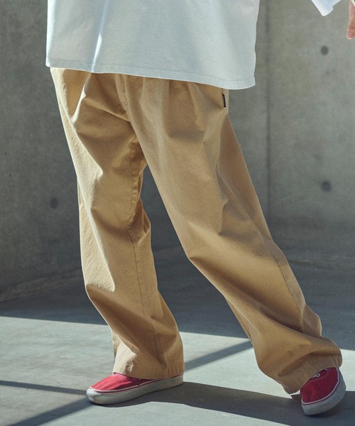 ADAM PATEK(アダムパテック)の「ADAMPATEK/generous tuck relax chino pants/タック入りワイドシルエットチノパンツ(チノパンツ・メンズ・ベージュ/ホワイト・1/2)」の21枚目の写真