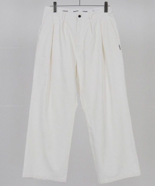 ADAM PATEK(アダムパテック)の「ADAMPATEK/generous tuck relax chino pants/タック入りワイドシルエットチノパンツ(チノパンツ・メンズ・ベージュ/ホワイト・1/2)」の14枚目の写真