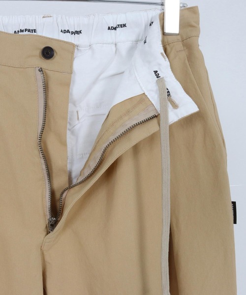 ADAM PATEK(アダムパテック)の「ADAMPATEK/generous tuck relax chino pants/タック入りワイドシルエットチノパンツ(チノパンツ・メンズ・ベージュ/ホワイト・1/2)」の7枚目の写真