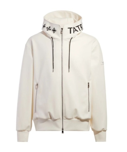 TATRAS(タトラス)の「TATRAS(タトラス) BARBIO バルビオ ジャージー フーディージャケット【2026年秋冬入荷モデル】(パーカー・メンズ・ブラック/ホワイト・1/4/3/2)」の2枚目の写真