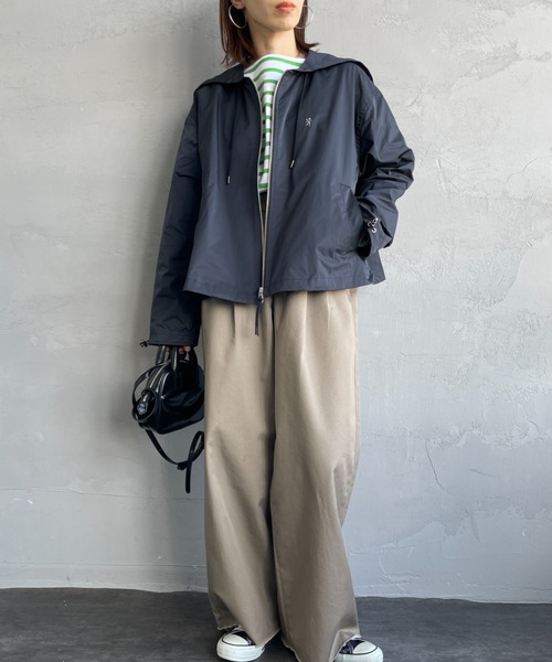 GYMPHLEX/ジムフレックス] Aライン ポリエステルツイルフード