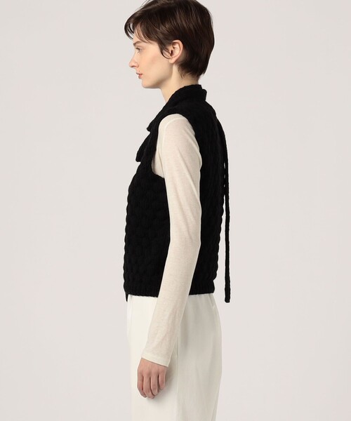 TOMORROWLAND （トゥモローランド）の「MAYDI YUBARTA ベスト（ベスト・レディース・ブラック・S）」の4枚目の写真