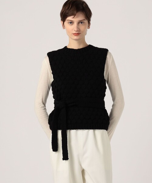 TOMORROWLAND （トゥモローランド）の「MAYDI YUBARTA ベスト（ベスト・レディース・ブラック・S）」の11枚目の写真