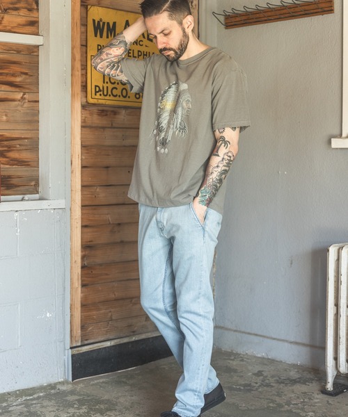 MR.OLIVE(ミスターオリーブ)の「SUPER STRETCH DENIM / BLEACH CUT SLIM PANTS(デニムパンツ・メンズ・ライトインディゴブルー・SMALL/MEDIUM/LARGE/X-LARGE)」の9枚目の写真