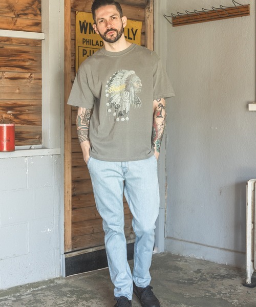 MR.OLIVE(ミスターオリーブ)の「SUPER STRETCH DENIM / BLEACH CUT SLIM PANTS(デニムパンツ・メンズ・ライトインディゴブルー・SMALL/MEDIUM/LARGE/X-LARGE)」の11枚目の写真