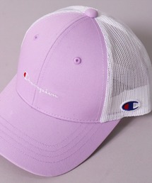 BAYBLO（ベイブロ）の「(LF)【Champion】【キッズ】コットン ツイル & デニム ブランドロゴ 刺繍 メッシュキャップ（キャップ）」