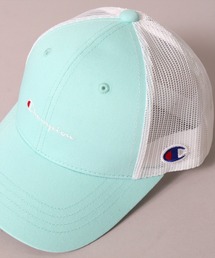 Champion（チャンピオン）の「(LF)【Champion】【キッズ】コットン ツイル & デニム ブランドロゴ 刺繍 メッシュキャップ（キャップ・キッズ）」