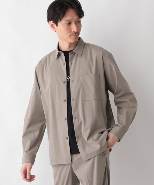 GLOBAL WORK(グローバルワーク)の「アーバンシャツAIR/長袖/287584(シャツ/ブラウス・メンズ・ブラック/グレー/グレー系その他5/モカ・SMALL/MEDIUM/LARGE/X-LARGE)」の4枚目の写真