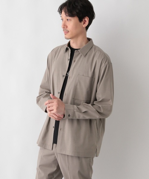 GLOBAL WORK(グローバルワーク)の「アーバンシャツAIR/長袖/287584(シャツ/ブラウス・メンズ・ブラック/グレー/グレー系その他5/モカ・SMALL/MEDIUM/LARGE/X-LARGE)」の16枚目の写真