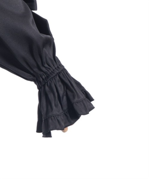 axes femme POETIQUE（アクシーズファムポエティック）の「メニーメニーリボンワンピース（ワンピース・レディース・ホワイト/サックスブルー/ブラック・MEDIUM）」の21枚目の写真