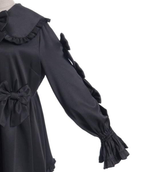 axes femme POETIQUE（アクシーズファムポエティック）の「メニーメニーリボンワンピース（ワンピース・レディース・ホワイト/サックスブルー/ブラック・MEDIUM）」の22枚目の写真