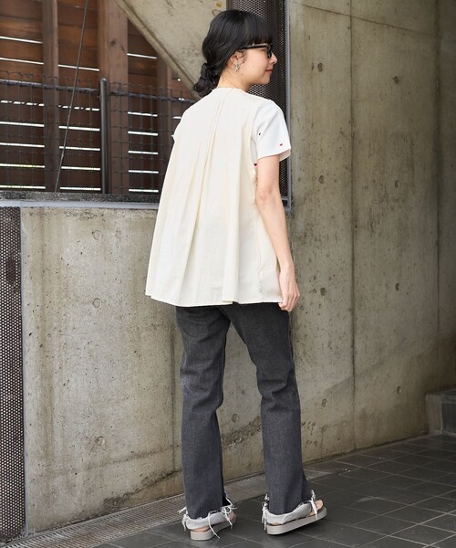 FREAK'S STORE（フリークスストア）の「ピンタックベスト/リボンベスト（ベスト・レディース・ブラック/オフホワイト/ブルー・ﾌﾘ-）」の18枚目の写真