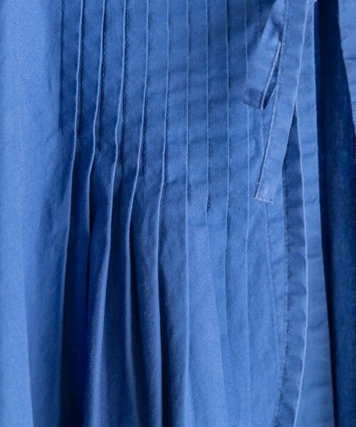 FREAK'S STORE（フリークスストア）の「ピンタックベスト/リボンベスト（ベスト・レディース・ブラック/オフホワイト/ブルー・ﾌﾘ-）」の4枚目の写真