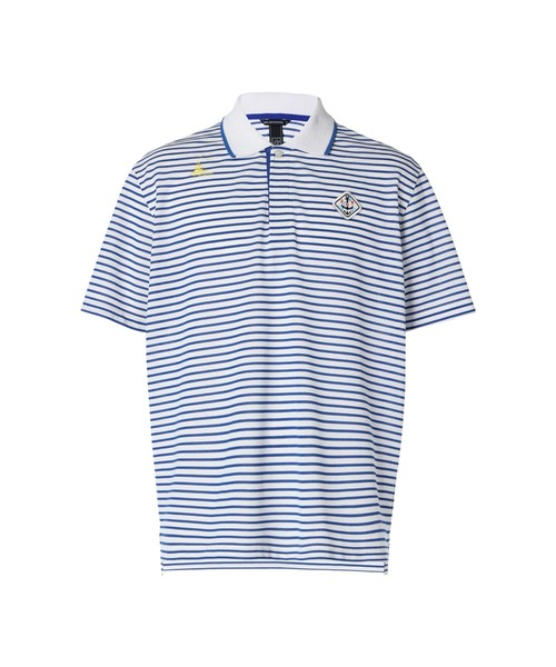 ZOY(ゾーイ)の「MENS 先染めボーダー 半袖ポロシャツ(ポロシャツ・メンズ・ネイビー/ロイヤルブルー/レッド・SMALL/LARGE/X-LARGE/MEDIUM)」の3枚目の写真