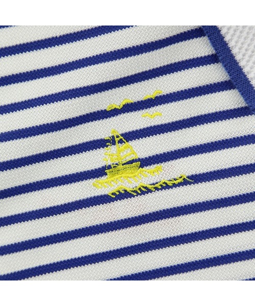 ZOY(ゾーイ)の「MENS 先染めボーダー 半袖ポロシャツ(ポロシャツ・メンズ・ネイビー/ロイヤルブルー/レッド・SMALL/LARGE/X-LARGE/MEDIUM)」の9枚目の写真