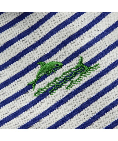 ZOY(ゾーイ)の「MENS 先染めボーダー 半袖ポロシャツ(ポロシャツ・メンズ・ネイビー/ロイヤルブルー/レッド・SMALL/LARGE/X-LARGE/MEDIUM)」の11枚目の写真