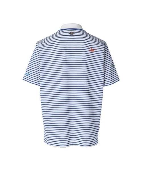 ZOY(ゾーイ)の「MENS 先染めボーダー 半袖ポロシャツ(ポロシャツ・メンズ・ネイビー/ロイヤルブルー/レッド・SMALL/LARGE/X-LARGE/MEDIUM)」の13枚目の写真