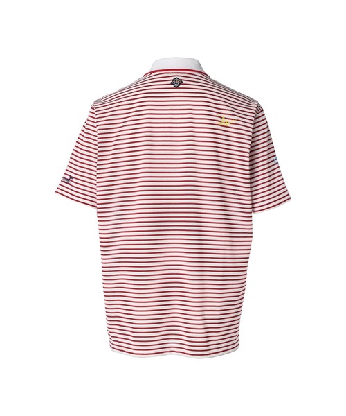 ZOY(ゾーイ)の「MENS 先染めボーダー 半袖ポロシャツ(ポロシャツ・メンズ・ネイビー/ロイヤルブルー/レッド・SMALL/LARGE/X-LARGE/MEDIUM)」の14枚目の写真