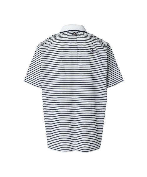 ZOY(ゾーイ)の「MENS 先染めボーダー 半袖ポロシャツ(ポロシャツ・メンズ・ネイビー/ロイヤルブルー/レッド・SMALL/LARGE/X-LARGE/MEDIUM)」の15枚目の写真