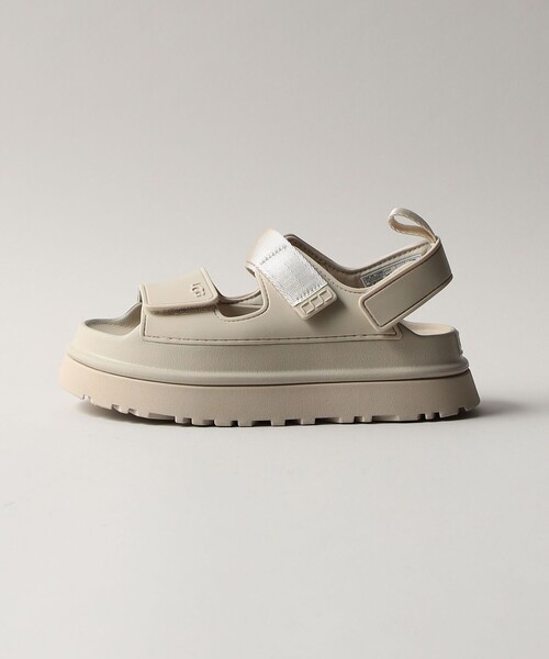 【新品】UGG GOLDENGLOW サンダル シーソルト ベージュ 6 23 UGG W GOLDENGLOW 