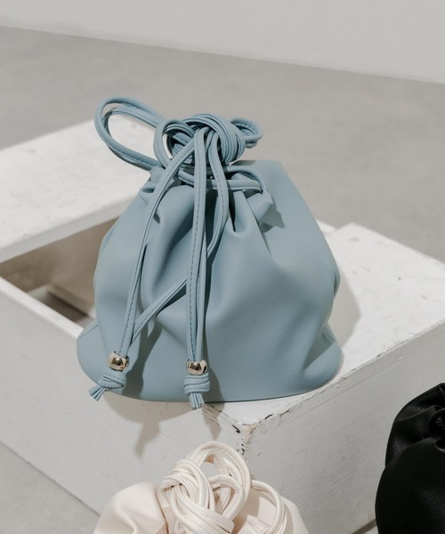 SMELLY（スメリー）の「サークルキンチャクショルダー（ショルダーバッグ・レディース・アイボリー/ブルー/ブラック・-）」の16枚目の写真